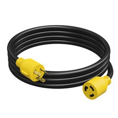 Generator Extension Cord 15 Ft 3 Prong Power Cable 10 3 30 Amp Adapter Plug New