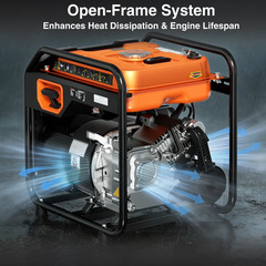 4500W Inverter Generator Gas Powered Generator CO Sensor Portable EPA Compliant