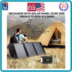 MARBERO Portable Power Station – 88Wh Solar Generator, 120W Peak, Fast Charging