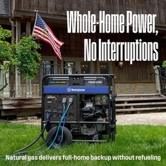 Westinghouse 28,000-W Portable Tri Fuel Gas Generator w/ Remote Start, CO Sensor