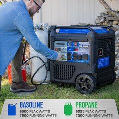 DuroMax XP13000EH 13000 Watt Dual Fuel Portable Emergency Home Backup Generator