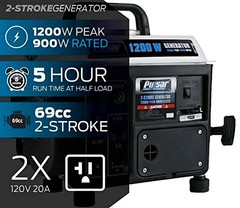 Portable 1,200 Peak Watts Generator with 5-Hour Runtime – Black/White Elegance