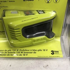 Ryobi RYI150BG ONE+ 18V 150 Watt Battery Inverter Tool Only