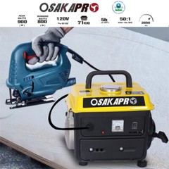 900W Portable Generator Gas Powered Generator Low Noise for Home Use Outdoor