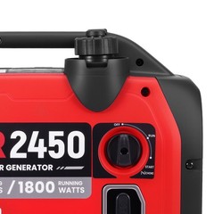 2450W Portable Inverter Generator with ECO Mode Quiet for Garden Parties