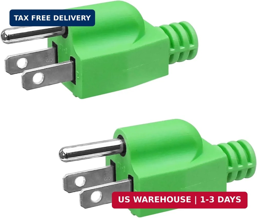 2 Pack Neutral Ground Bonding Plug for Portable Inverter Generator, Surge Protec
