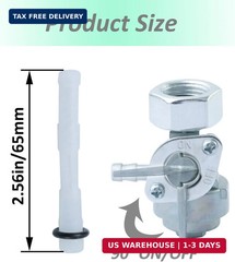 2pcs M16x1.5mm Generator Fuel Shut Off Petcock Valve for Predator Generac DuroMa