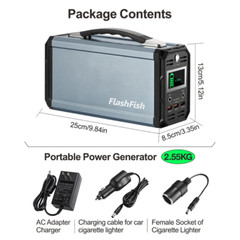 Solar Rechargeable Portable Power Station Battery