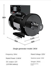 Diesel Generator Sets 3KW 5KW 6/10KW Small Gasoline 220V Dual Voltage 380V