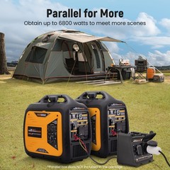 Quiet Inverter Generator 5000W Power Digital Display Electric/Remote Start