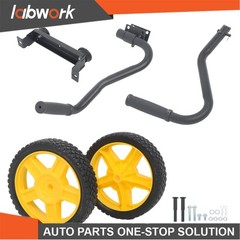 Labwork Generator Wheel Kit For 40065 W/ Folding Handle & Never Flat Tire 2 Pack