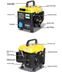 220V Gasoline Generator – Home Outdoor Portable Silent Vehicle-mounted Generator