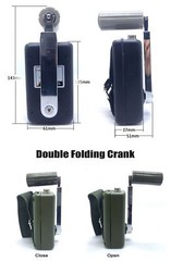 Emergency Hand Crank Outdoor Generator 30W/28V Manual Portable Voltage Tool