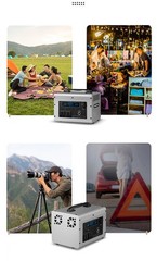 Portable Mobile Power Station Supply Bank Light Outdoor Camping Backup Battery
