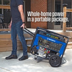 Westinghouse WGen9500TFc 12,500 Peak Watt Tri-Fuel Portable Generator, CO