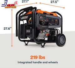 12,500 Starting Watt Tri-Fuel Portable Generator Electric Start Gas Propane or N