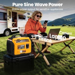 5000W Portable Dual Fuel Inverter Generator – 23.5kg Easy Carry for Parties