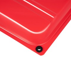 4-Gallon Universal Generator Gas Fuel Tank w/ Chrome Cap Gauge Petcock Valve Red
