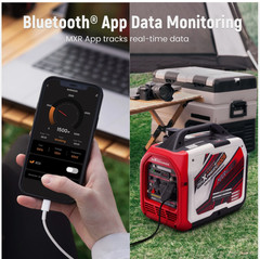4000W Quiet Generator Inverter Portable For Home Camping EV-Charging w/Bluetooth