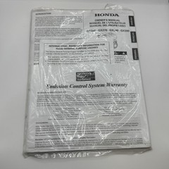 Honda GX240 GX270 GX340 GX390 Owners Manual New Unopened