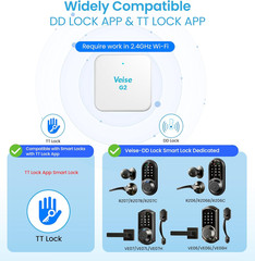 G2 Gateway, Smart Deadbolt Wi-Fi Gateway, Remote Control, Compatible with DD Loc