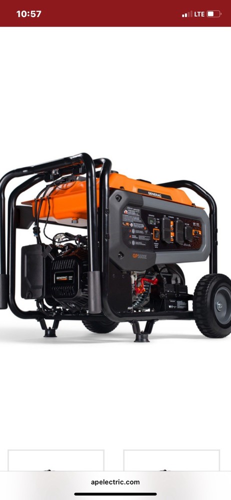 Generac GP5500E & Genkins GK2300i Portable Gas Generators 5.5kW/2.3kW