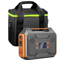 300W Portable Power Station 280Wh AC/DC Solar Generator Outdoor Camping with Bag