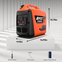 1600W Super Quiet Inverter Generator Ultra Lightweight Gas Powered Portable