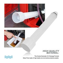 Plastic Mess Free Oil Change Funnel Tube Flexible Pipe fit for Honda Generator