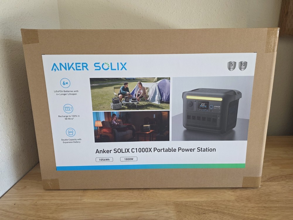 Anker SOLIX C1000X Portable Power Station Outdoor Camping Backup