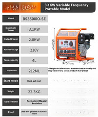 Inverter Gasoline Generator 220v Household Small High Power 5kw Outdoor