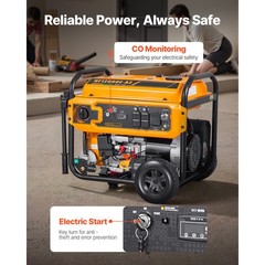 Uimoso Portable Dual Fuel Generator 13500W Gasoline & 12000W LPG Peak Power