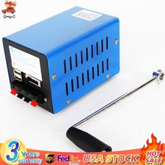 Hand Crank Generator Dynamo Emergency Generator 12/15V USB Charging Portable
