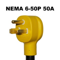 PPUMP NEMA 6-50P to 14-50R 125V/250V 50 Amp 3 Prong Male Plug to 50 Amp 4 Pro…