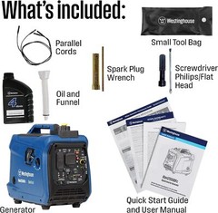 Westinghouse 2550-W Super Quiet Portable Dual Fuel Inverter Generator, CO Sensor