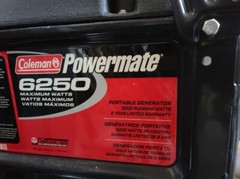 Backup generator portable 6250 W Coleman Briggs & Stratton Excellent Condition