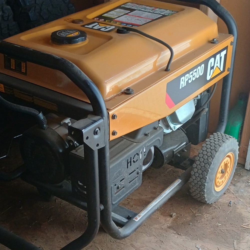 CAT RP5500 Portable Power Generator Metal Yellow Black Model RP5500 MPN RP5500