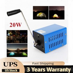 USB Hand Crank Emergency Dynamo Charger Generator Camping Portable Power Supply.