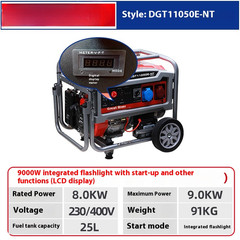 Gasoline Generator High Power Two Phase 220v Three Phase 380v Generator
