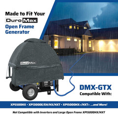 Duromax DMX-GTX Portable Generator Running Cover – Weatherproof Outdoor Vinyl Ca