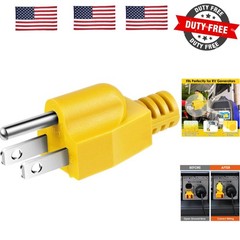 Neutral Ground Bonding Plug for Portable Inverter Generator NEMA 5-15P 120V 1…
