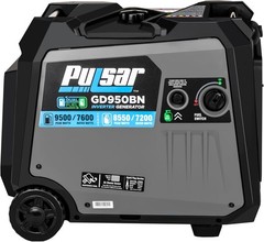 Pulsar 9500-W Quiet Portable TRI Fuel Inverter Generator Remote Start, CO Sensor