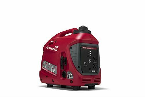 Powermate PM1200i 50ST P0080400 Gas Inverter Generator 1200 Watt 50 ST, Red, Bla