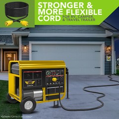 Generator Extension Cord 25 Ft 3 Prong Power Cable 10 3 30 Amp Adapter Plug New