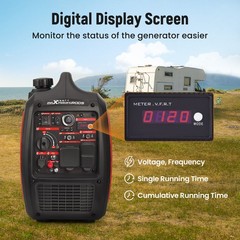 Gasoline Generator 3800W Power Digital Display CO Alert Electric Remote Start