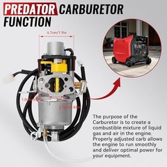 Huayi OEM Carburetor Replacement for Predator-Watt Dual Fuel 5000 sliver