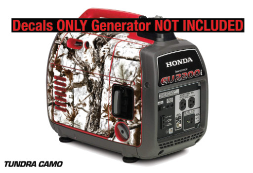 Decal Wrap For Honda EU2200i Skin Camping Generator Engine Sticker TUNDRA CAMO