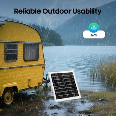 Solar Inverter, Power Generator, Solar Generator with Bulbs & Solar Panel