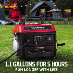 PowerSmart 1200W Gas Fuel Generator Portable for Camping Outdoor Low Noise NEW