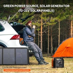 EnginStar Portable Power Station 300W 296Wh Battery Bank with 300W, Black